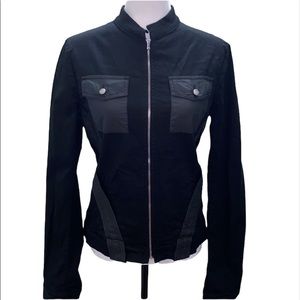 Ice Jeans Iceberg Italy cotton stylish black zipper jacket medium